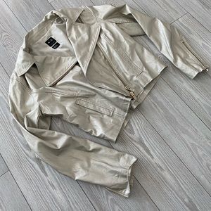 Metallic Silver Jacket